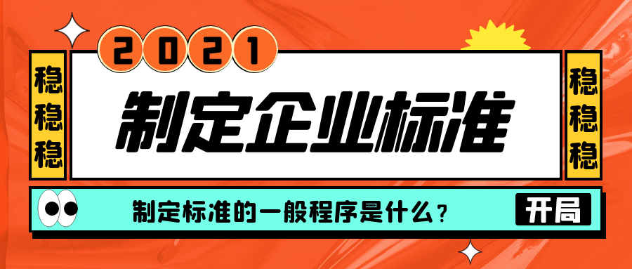制定标准的一般程序是什么？